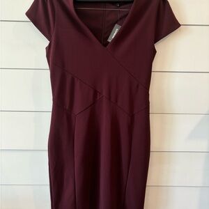 Express Maroon Mini Dress